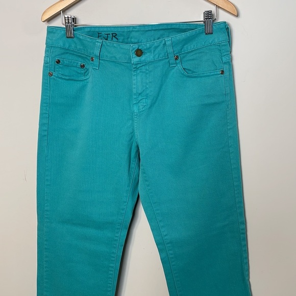 Garnet Hill Turquoise Pants - Picture 2 of 8